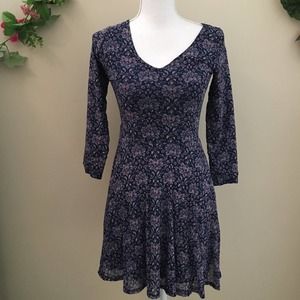 Abercrombie & Fitch Blue Purple Skater Dress Small